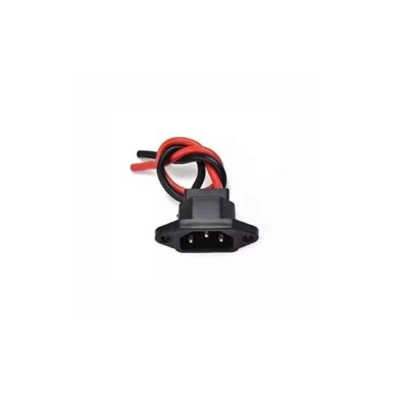 Shwarya Black Charging Socket with Wire and Cap