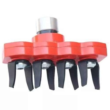 Shwarya 9-Inch Vertical & Spike Tiller Attachment for Brush Cutter