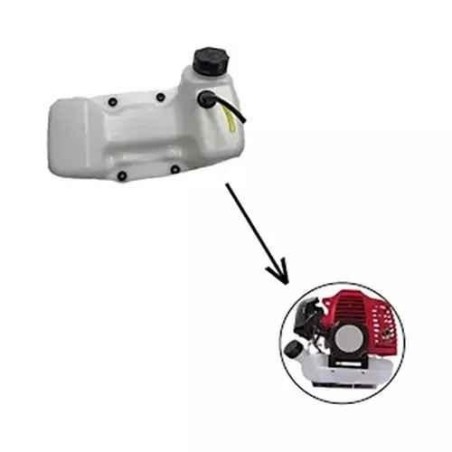 Shwarya Fuel Tank with Cap 63/68CC for Earth Auger & Brush Cutter