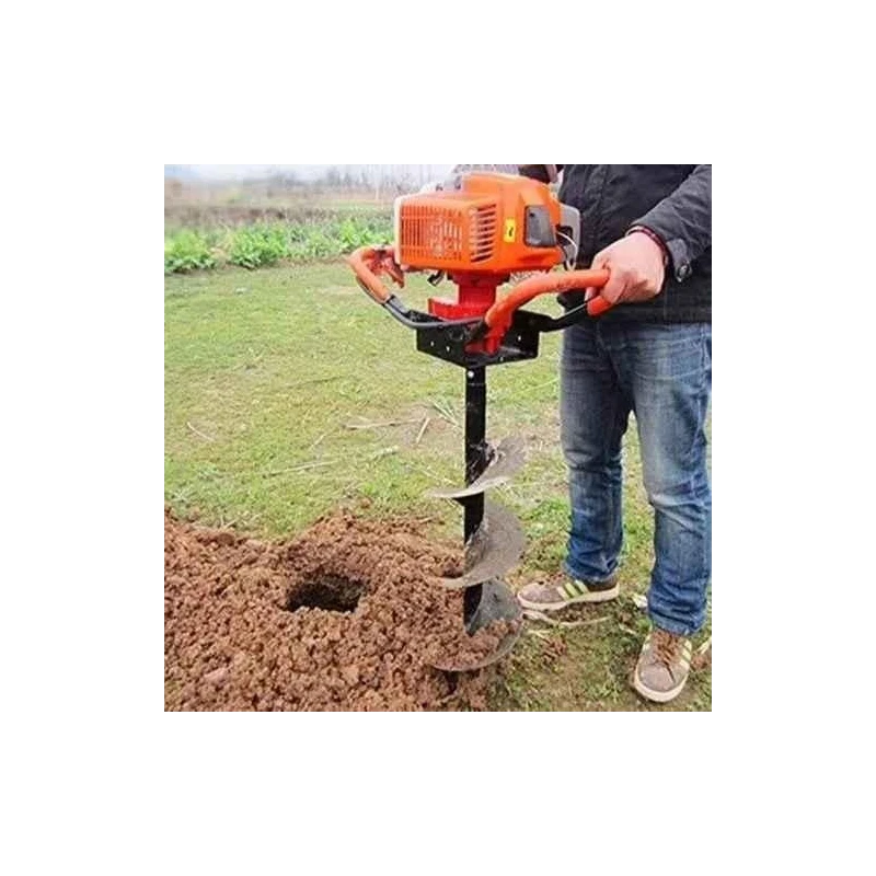 Shwarya 4-Stroke 224CC Heavy Duty Earth Auger Engine with 12-Inch Drill Bit
