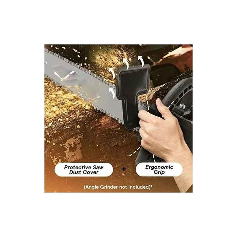 Shwarya Corded Electric Chainsaw Bracket Adapter Set for Angle Grinder Machine Woodworking Tool