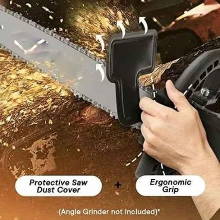 Shwarya Corded Electric Chainsaw Bracket Adapter Set for Angle Grinder Machine Woodworking Tool