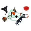 Greenleaf 68CC 2-in-1 Earth Auger & Brush Cutter with 6-Inch Drill Bit
