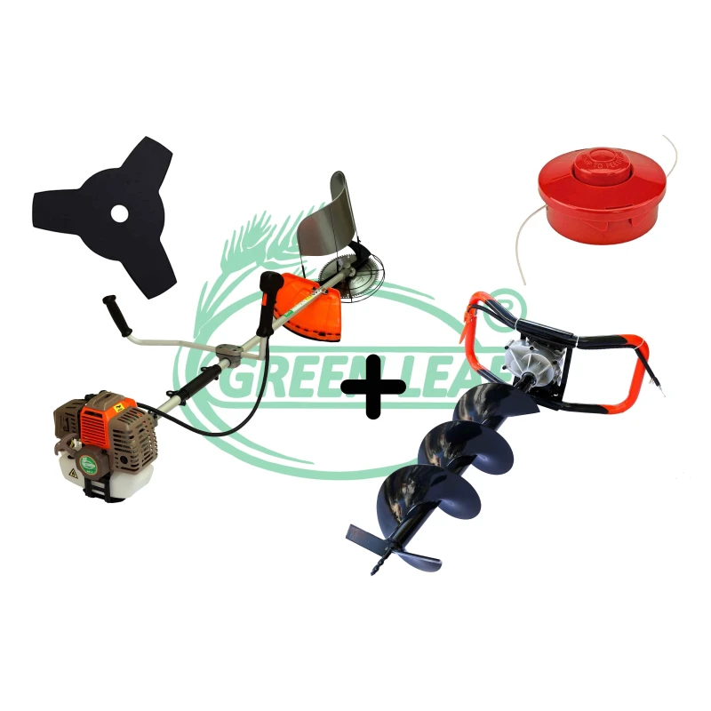Greenleaf 68CC 2-in-1 Earth Auger & Brush Cutter with 6-Inch Drill Bit