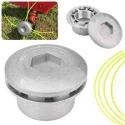 Greenleaf Aluminium Grass Trimmer Head with 2 Nylon Lines for Brush Cutter