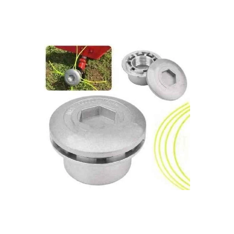 Greenleaf Aluminium Grass Trimmer Head with 2 Nylon Lines for Brush Cutter