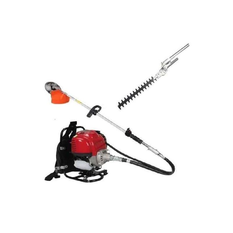 Greenleaf 1.7HP Backpack Brush Cutter with Hedge Trimmer Attachment