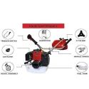 Greenleaf 4-Stroke 50CC Side Pack Brush Cutter Machine