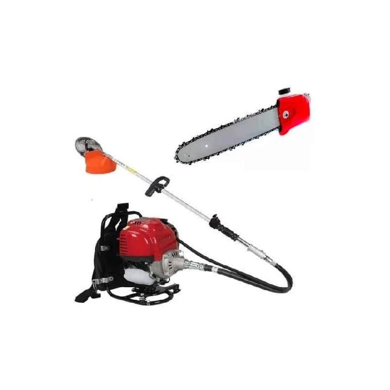 Greenleaf 1.7HP Backpack Brush Cutter with Chain Saw Attachment