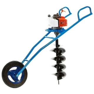 Greenleaf 63CC Trolley Type Earth Auger with Single Wheel & 12-Inch Drill image-1