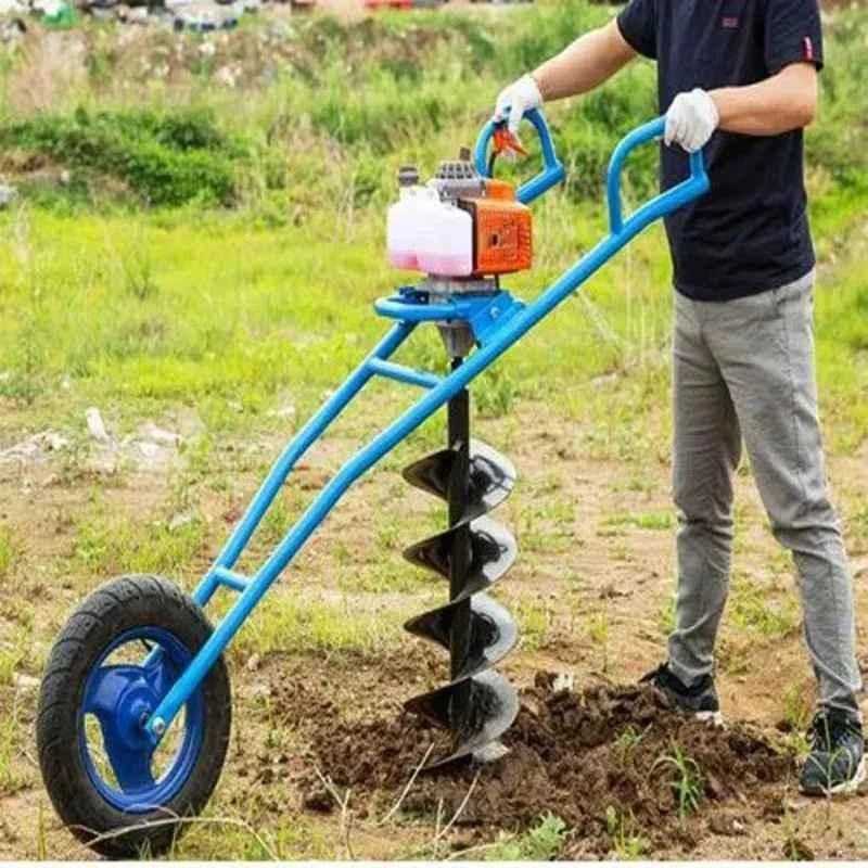 Greenleaf 63CC Trolley Type Earth Auger with Single Wheel & 12-Inch Drill image-5