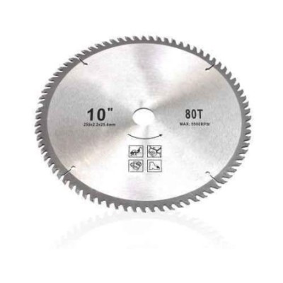 Greenleaf 80 Teeth Carbon Steel Silver TCT Blade for Brush Cutter