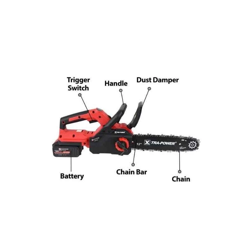 Xtra Power 21V 12 Inch Cordless Chain Saw XPT-539 image-3