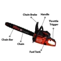 Xtra Power 1.7kW 65cc Petrol Operated Chain Saw XPT-469 image-2