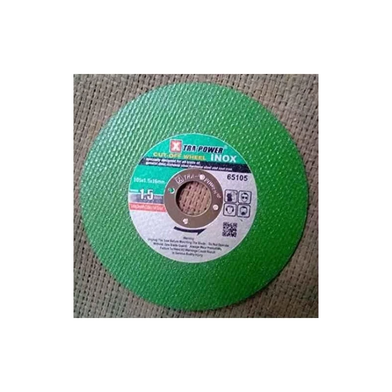 Xtra Power 4 Inch Green Cut Off Wheels 105x1.5x16 mm Pack of 100 image-1