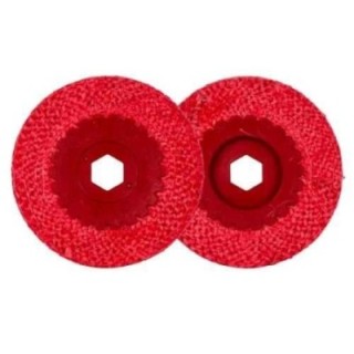 Xtra Power 4 Inch Red Sisal Buff Pad Pack of 10 image-1