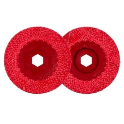 Xtra Power 4 Inch Red Sisal Buff Pad Pack of 10 image-1