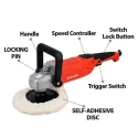 Xtra Power 1400W 180mm Red and Black Polisher XPT-555 image-4