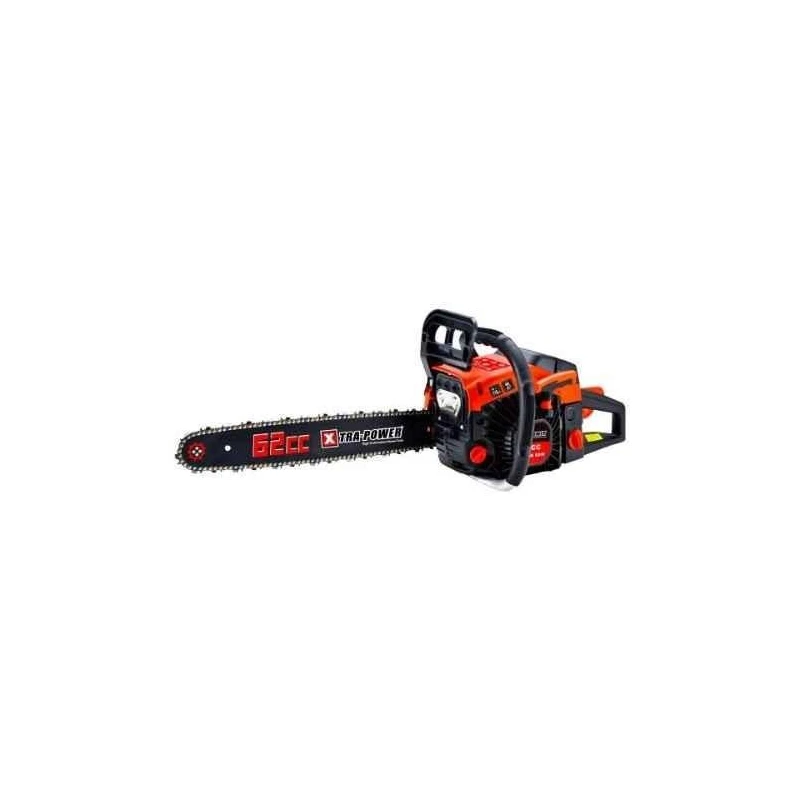 Xtra Power 2700W 18 Inch Red and Black Petrol Operated Chain Saw with 0.26 Litre Oil Tank Capacity XPT-588 image-1