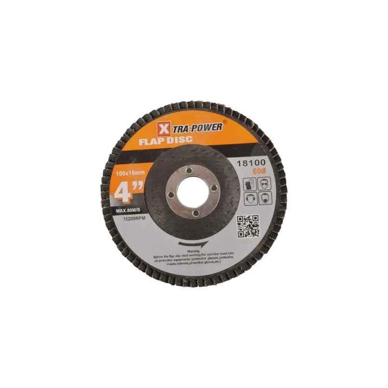 Xtra Power 100x16 mm Metal Black Flap Disc Pack of 10 image-2