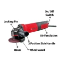 Xtra Power 1050W Red and Black Angle Grinder XPT-505 image-3