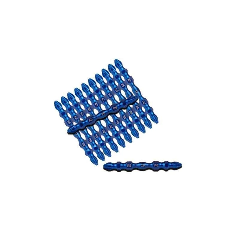 Xtra Power 10 Pcs 65mm K5 and PH2 High Torque Screw Driver Bits Set image-1
