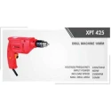 Xtra Power 400W 2500rpm 10mm Red Pistol Grip Drill Machine XPT-425 image-2