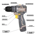 Xtra Power 1.5Ah 18V Cordless Brushless Drill XPC-DM-12 image-1