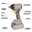 Xtra Power 3Ah 21V Cordless Brushless Impact Wrench XPC-IW-01 image-3