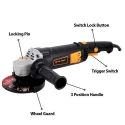 Xtra Power 1250W 9500rpm Angle Grinder with Rotation Handle XP-1107 image-3