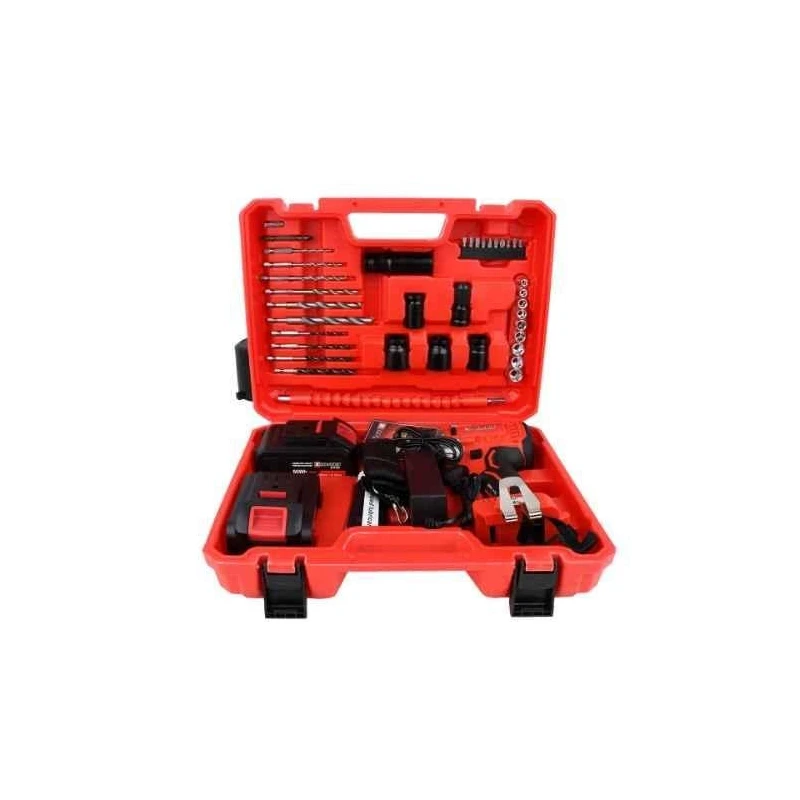 Xtra Power 2060rpm Red Cordless Impact Wrench with Kit XPT-485 image-3