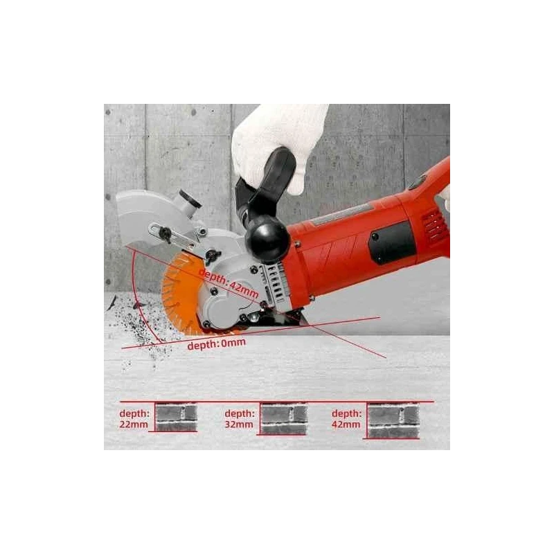 Xtra Power 2700W 42mm Wall Chaser with 7 Blades XPT-418 image-2