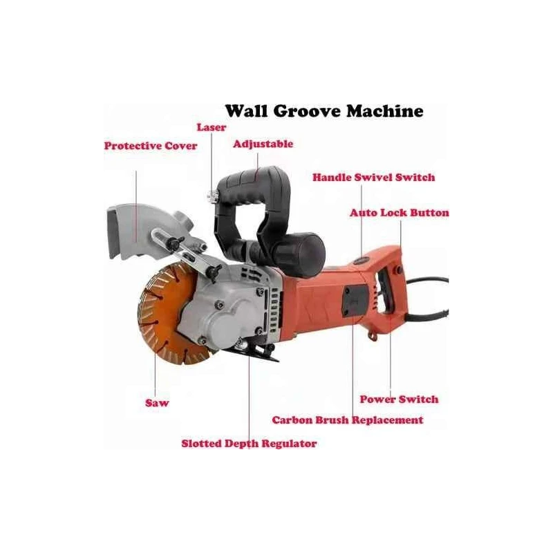 Xtra Power 2700W 42mm Wall Chaser with 7 Blades XPT-418 image-4