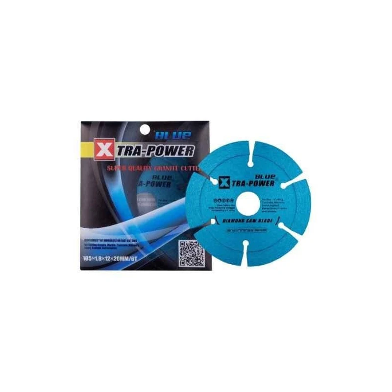 Xtra Power 4 Inch 6 SEG Blue Diamond Saw Blade image-3