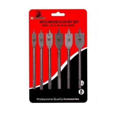 Xtra Power 6 Pcs Wood Flat Bits Set image-1