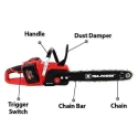 Xtra Power 21V 16 Inch Red and Black Cordless Chain Saw XPT-538 image-2