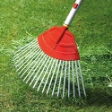 Wolf Garten Spring Steel Lawn Rake UF M 50cm image-2
