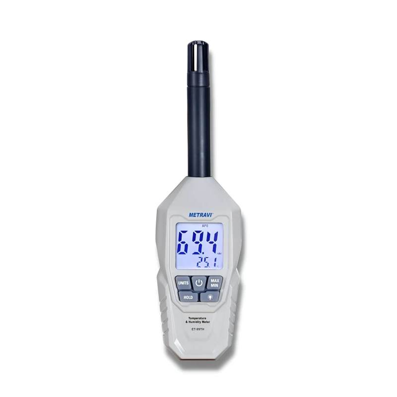 Metravi ET-99TH Grey Temperature & Humidity Meter image-1