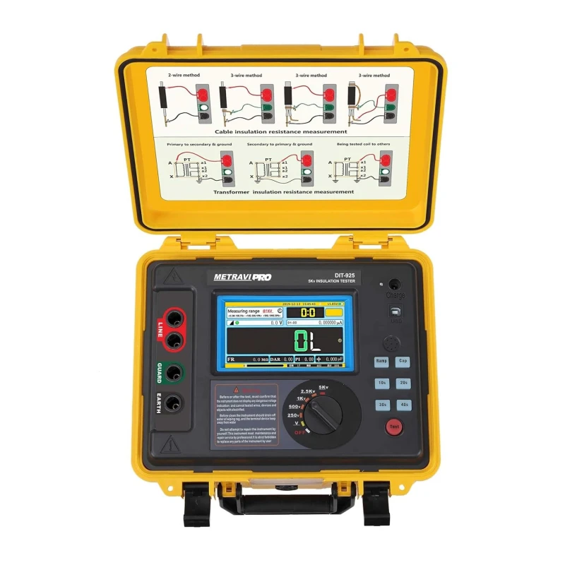 Metravi 5kV High Voltage Insulation Resistance Tester PRO DIT-925 image-1