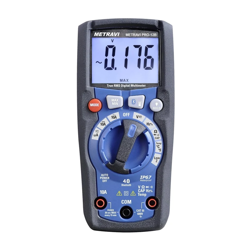 Metravi Digital TRMS Multimeter with Bluetooth PRO 12B image-1