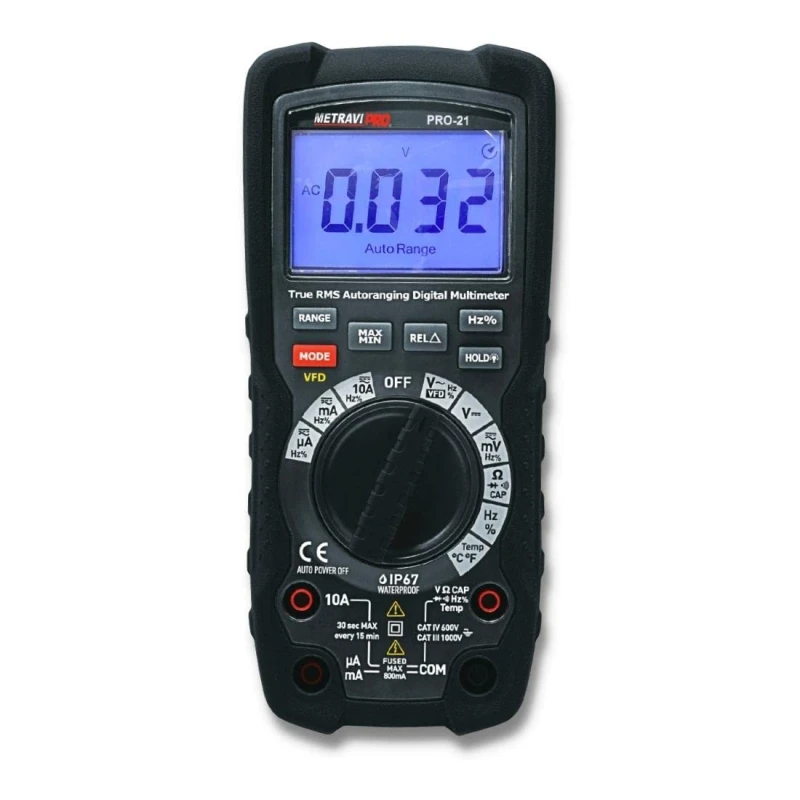 Metravi Industrial Grade Digital TRMS Multimeter with 700V VFD PRO 21 image-1