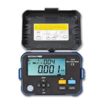 Metravi 1A Micro Ohms Meter with High Accuracy and Data Logging PRO 7270 image-1