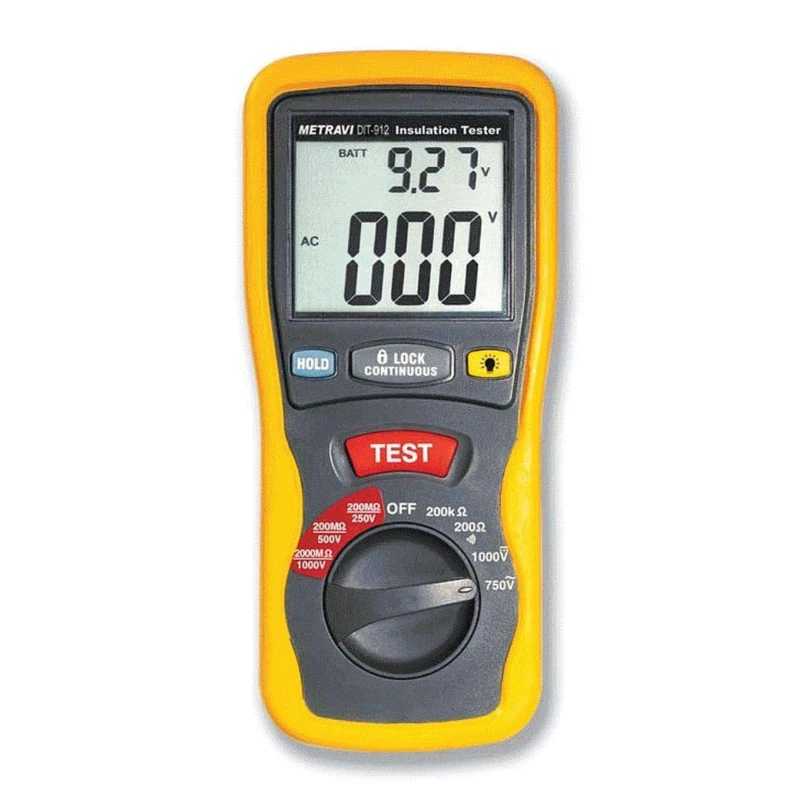 Metravi DIT-912 Digital Insulation Tester 200MΩ - 2000MΩ image-1