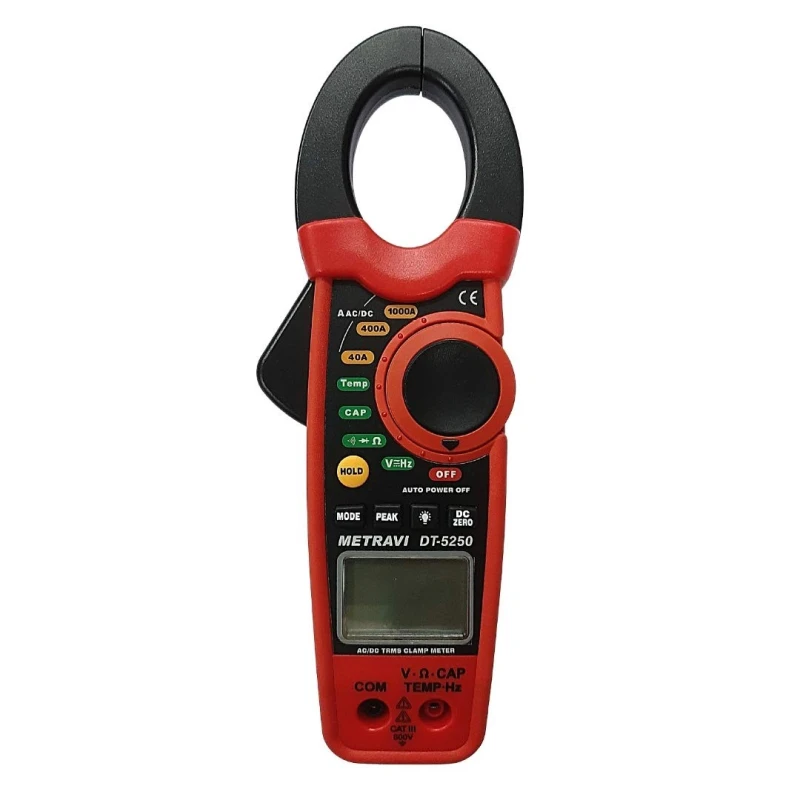 Metravi DT-5250 Digital AC/DC Clamp Meter True RMS 1000 A 600 V image-1