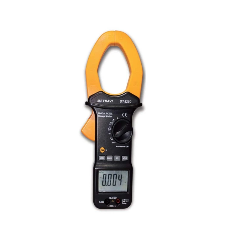 Metravi DT-8250 Display LCD 3-¾ Digits Jaw Opening Digital AC/DC Clamp Meter 57 mm image-1