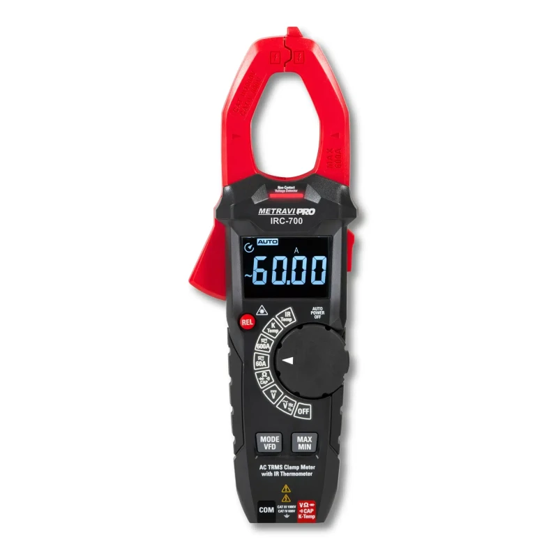 Metravi Digital TRMS AC/DC Clamp Meter with IR Thermometer PRO IRC-700 image-1