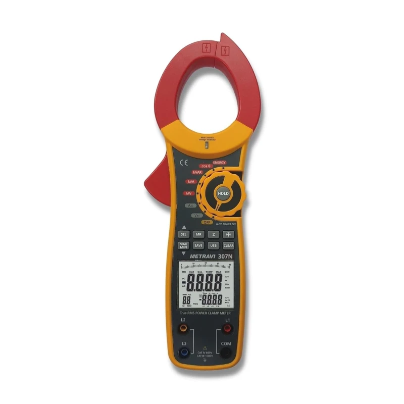 Metravi 307N Digital Clamp On Power Meter image-1