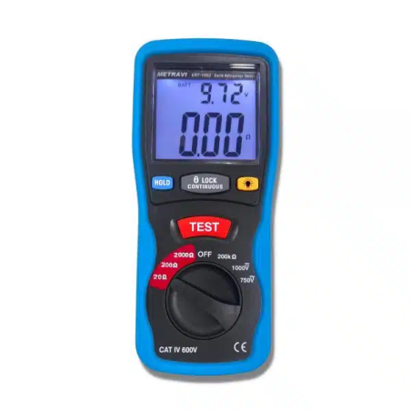 Metravi Digital Earth Resistance Tester with Kit ERT-1502R image-1