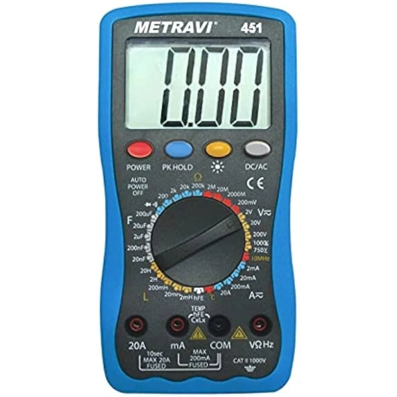 Metravi Digital LCR Meter with Multimeter 451 image-1