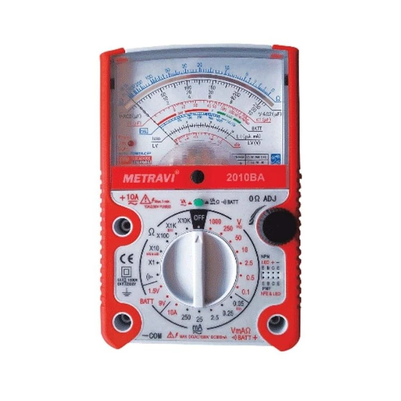 Metravi 2010BA Analog Multimeter 0-1000 VAC image-1